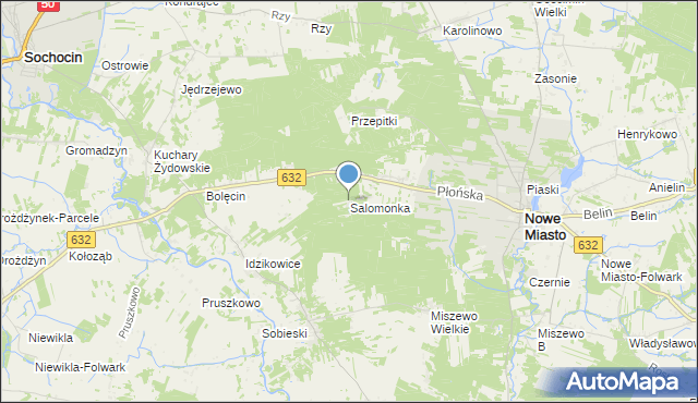 mapa Salomonka, Salomonka na mapie Targeo